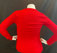 Load image into Gallery viewer, Curvy Plus Essential Solid Round Neck Long Sleeve Waffle Knit Thermal Top
