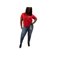 Load image into Gallery viewer, Curvy Straight Distressed Jeans
