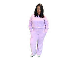 Curvy Plus Lavender Two Piece Set