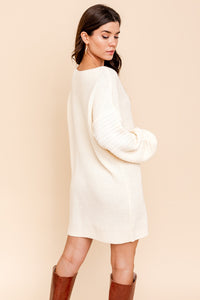 Curvy Straight Long Sleeve Sweater / Dress