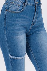 Curvy Plus Patchwork Jeans