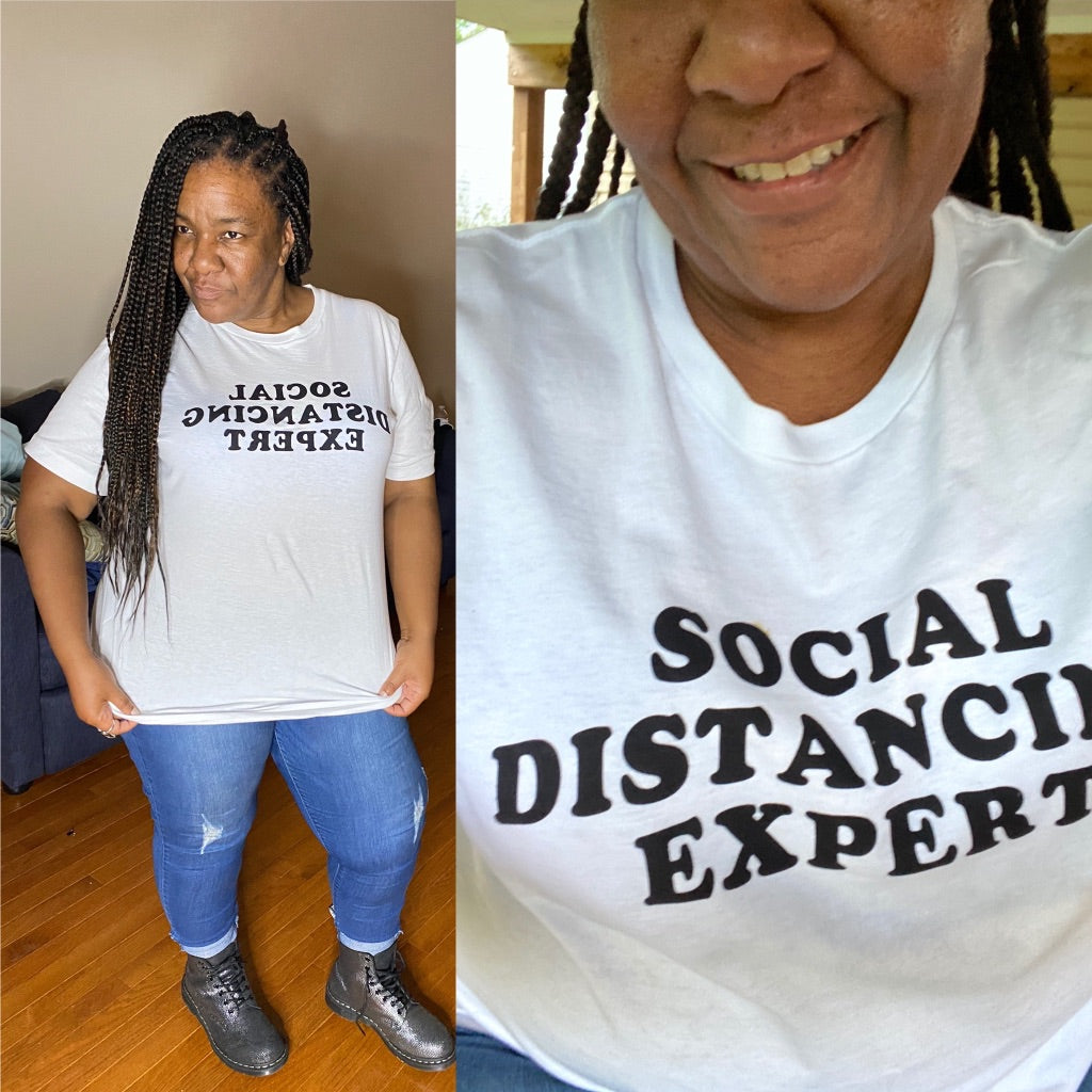 Curvy Plus 6 Feet Away Expert T-Shirt
