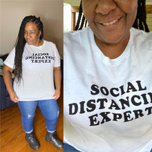 Load image into Gallery viewer, Curvy Plus 6 Feet Away Expert T-Shirt
