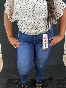 Curvy Plus Mid-rise Skinny Jeans