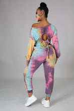 Load image into Gallery viewer, Curvy Straight Three Piece Tye Dye Jogger Set
