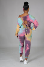Load image into Gallery viewer, Curvy Straight Three Piece Tye Dye Jogger Set

