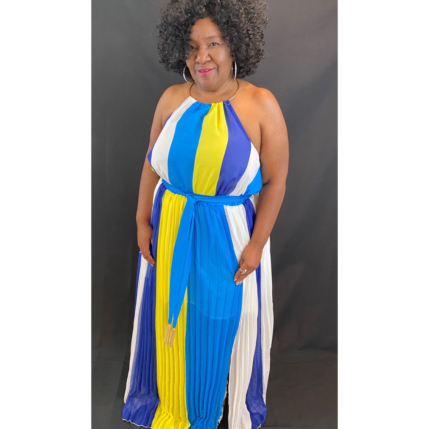 Curvy Plus Island Mama Maxi Dress