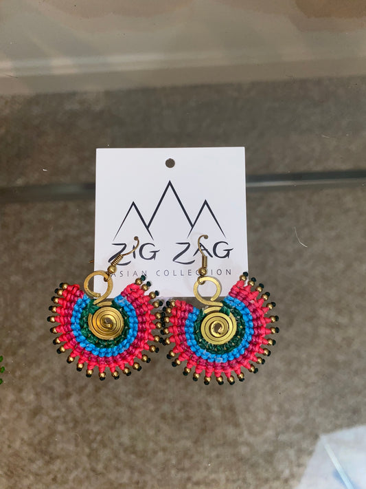 Bold Macrame Earrings