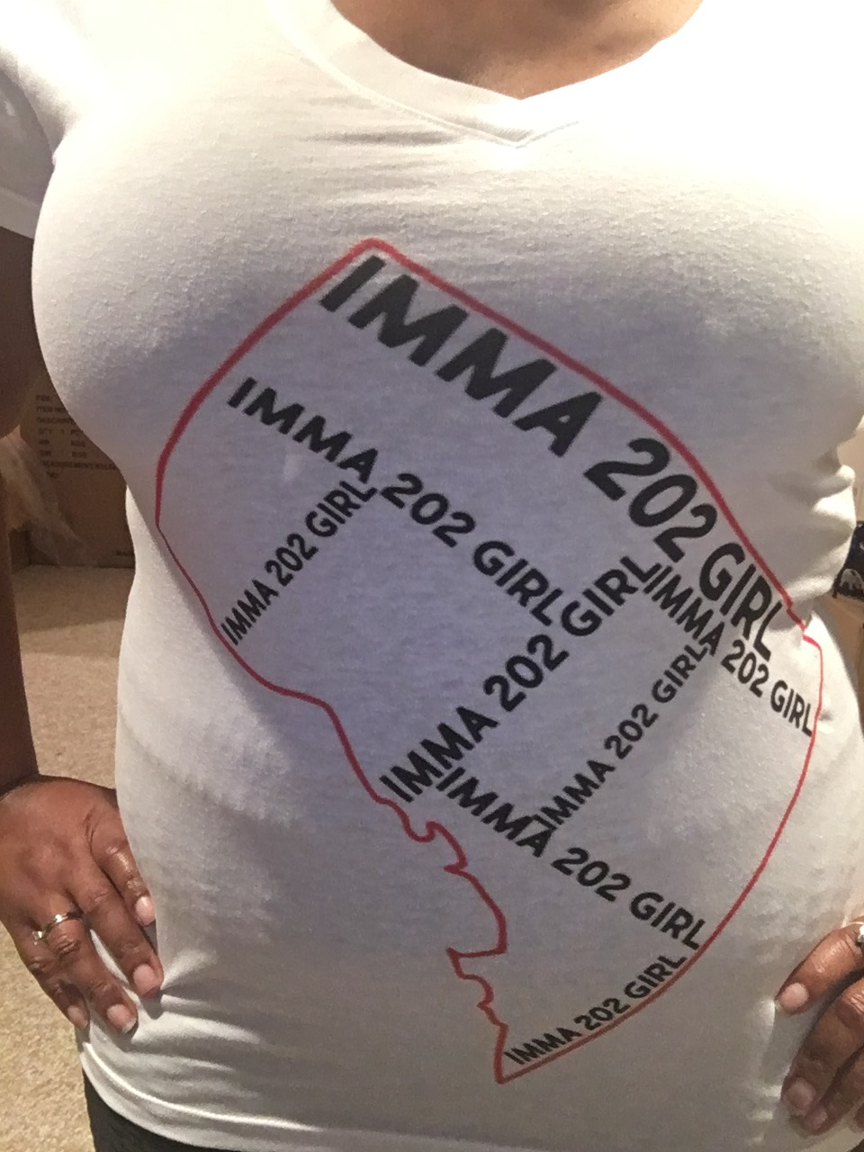 (Curvy Straight and Plus) 202 Exclusive T-Shirt!  For those who call DC home.